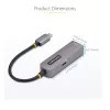 StarTech.com USB-C auf Ethernet Adapter, NIC, 100W PD Durchgang, USB 3.0 Typ-C 1 Gbit/s Multi-Speed Netzwerkadapter, Thunderbolt kompatibel, Windows & Mac