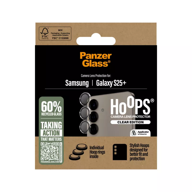 PanzerGlass ® Hoops® Kameraobjektivschutz Transparent Samsung Galaxy S25+
