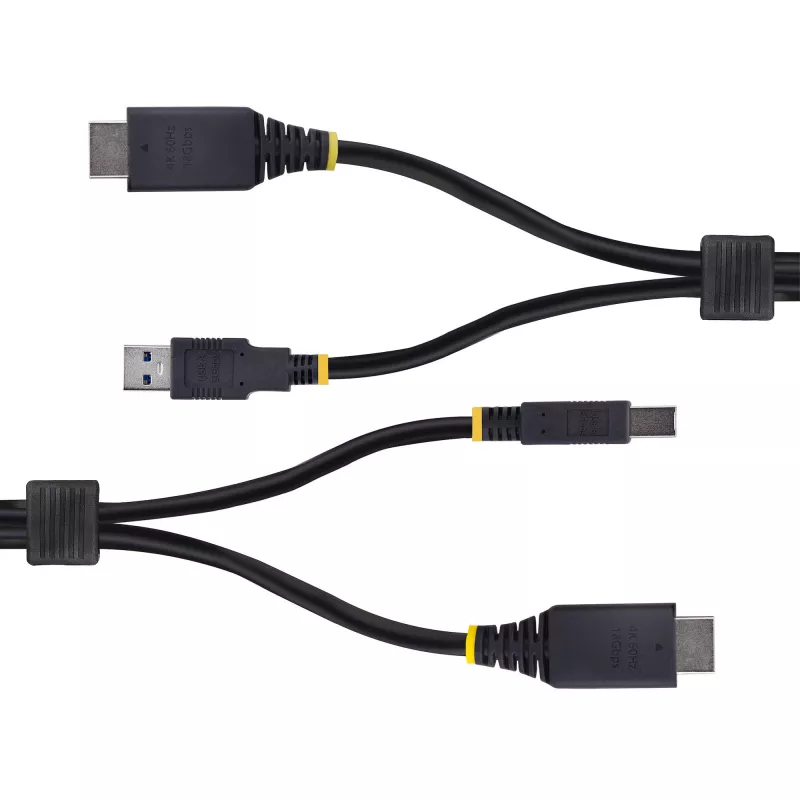 StarTech.com 10ft (3m) HDMI- und USB-5Gbit/s-KVM-Kabel, 4K 60Hz, HDMI-2.0- und USB-Kombikabel für KVM-Switches