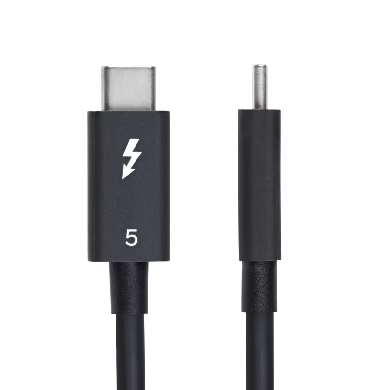 StarTech.com 2.6ft (80cm) Thunderbolt 5 Kabel, 80 Gbit/s/ bis zu 120 Gbit/s, 240 W PD, 8K 60 Hz, zertifiziertes Thunderbolt-Kabel – kompatibel mit Thunderbolt 4/USB4/USB-C