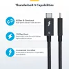 StarTech.com 2.6ft (80cm) Thunderbolt 5 Kabel, 80 Gbit/s/ bis zu 120 Gbit/s, 240 W PD, 8K 60 Hz, zertifiziertes Thunderbolt-Kabel – kompatibel mit Thunderbolt 4/USB4/USB-C