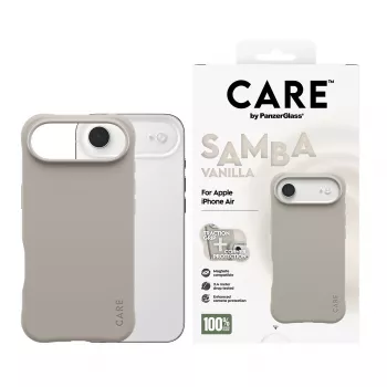 Hülle PanzerGlass CARE by Fashionable Case Samba Vanilla mit MagSafe für iPhone 17 Air