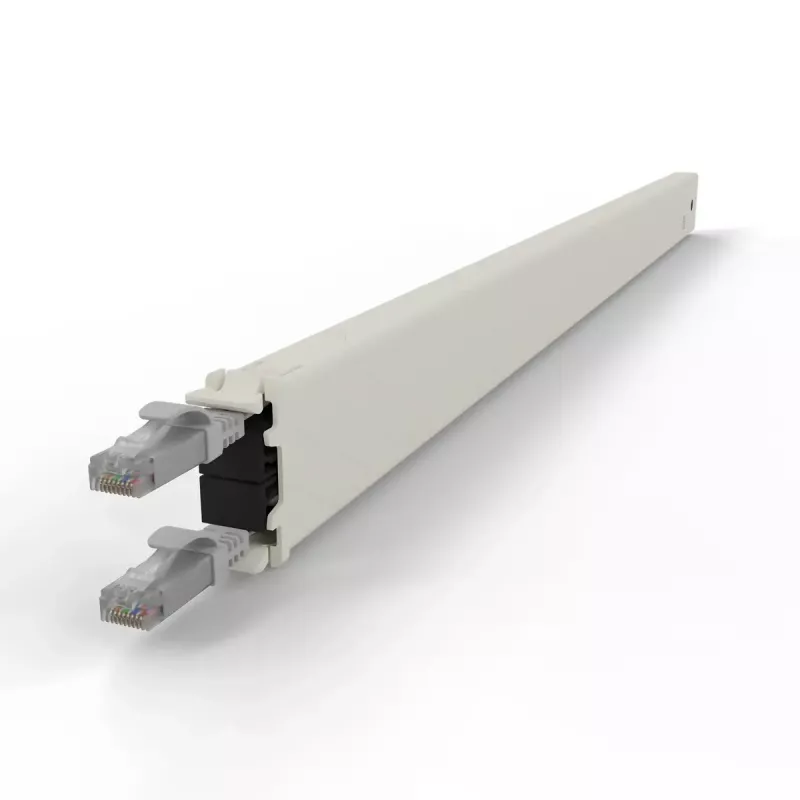 PATCHBOX patchbox.one CONE30UTPSL einziehbare Patchkabel-Kassette, 30RU, Cat6a, UTP, grau