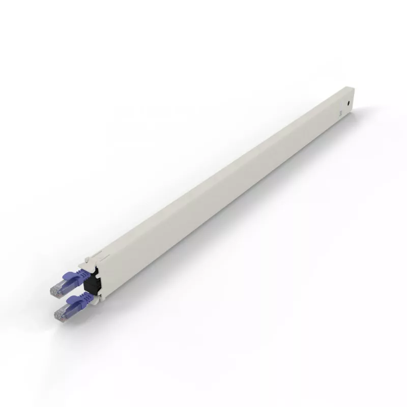 PATCHBOX patchbox.one CONE30UTPVI einziehbare Patchkabel-Kassette, 30RU, Cat6a, UTP, violett