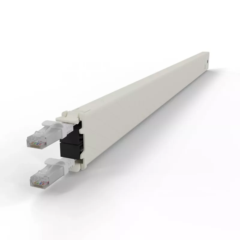 PATCHBOX patchbox.one CONE30UTPWH Patchkabel-Kassette, 30RU, Cat6a, UTP, weiß