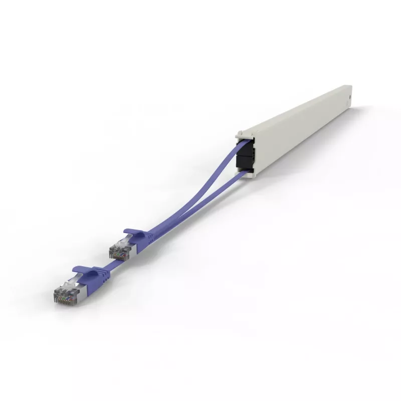 PATCHBOX patchbox.one CONE46STPVI Patchkabel-Kassette, 46RU, Cat6a, STP, violett
