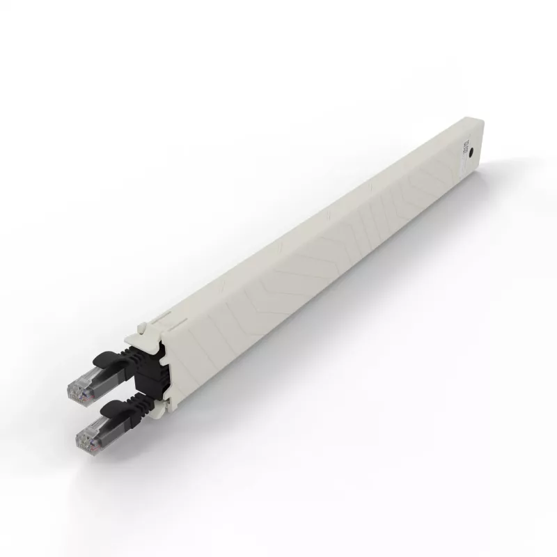 PATCHBOX patchbox.one CONEX8UTPBK einziehbare Patchkabel-Kassette, 8RU, Cat6a, UTP, schwarz