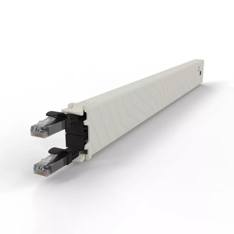 PATCHBOX patchbox.one CONEX8UTPBK einziehbare Patchkabel-Kassette, 8RU, Cat6a, UTP, schwarz