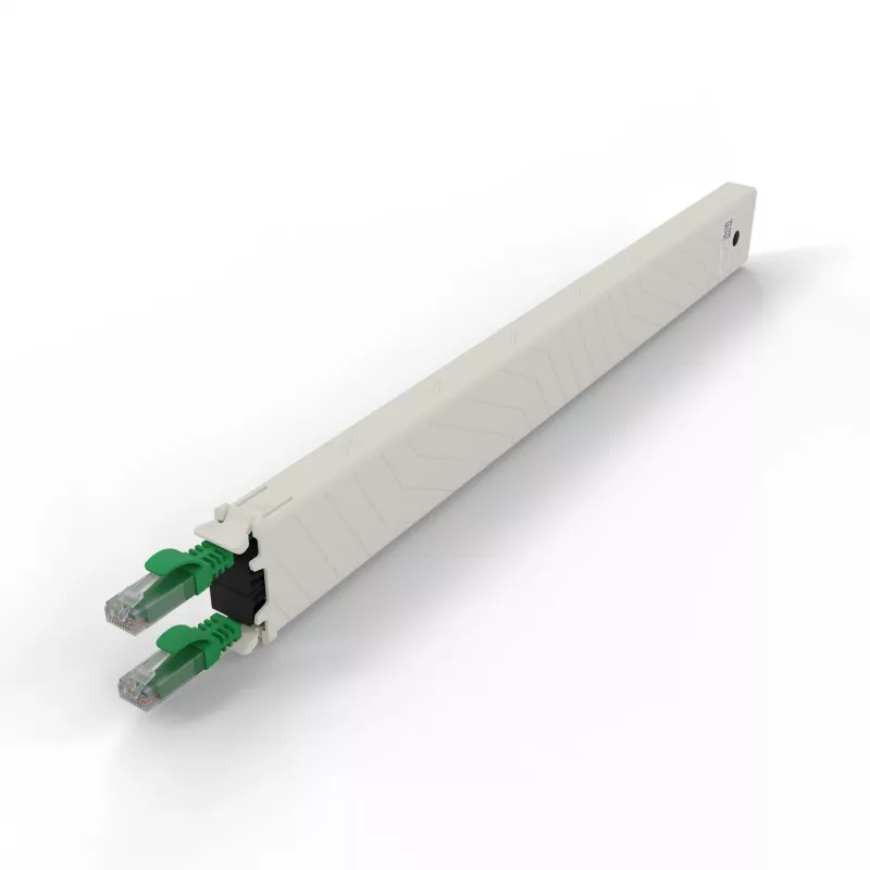 PATCHBOX .one CONEX8UTPGR 8RU Cat6a UTP einziehbare Kupferkassette, grün