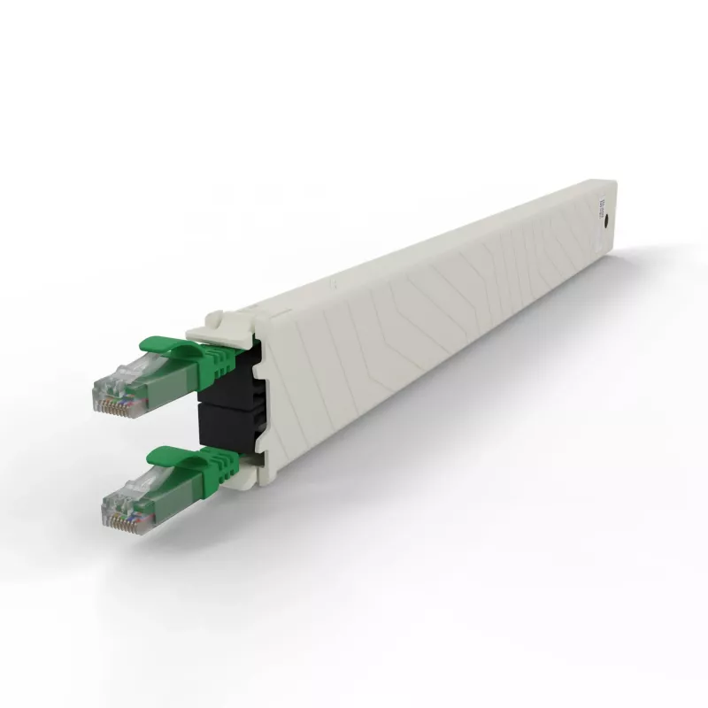 PATCHBOX .one CONEX8UTPGR 8RU Cat6a UTP einziehbare Kupferkassette, grün