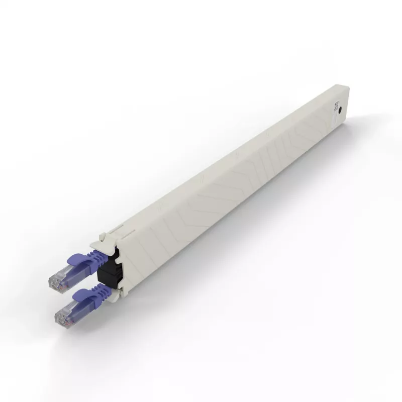 PATCHBOX .one CONEX8UTPVI 8RU Cat6a UTP einziehbare Kupferkassette, violett