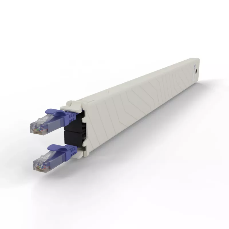 PATCHBOX .one CONEX8UTPVI 8RU Cat6a UTP einziehbare Kupferkassette, violett