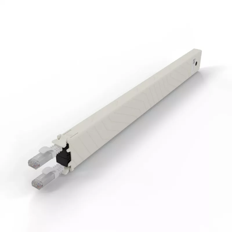 PATCHBOX .one CONEX8UTPWH 8RU Cat6a UTP einziehbare Kupferkassette, weiß