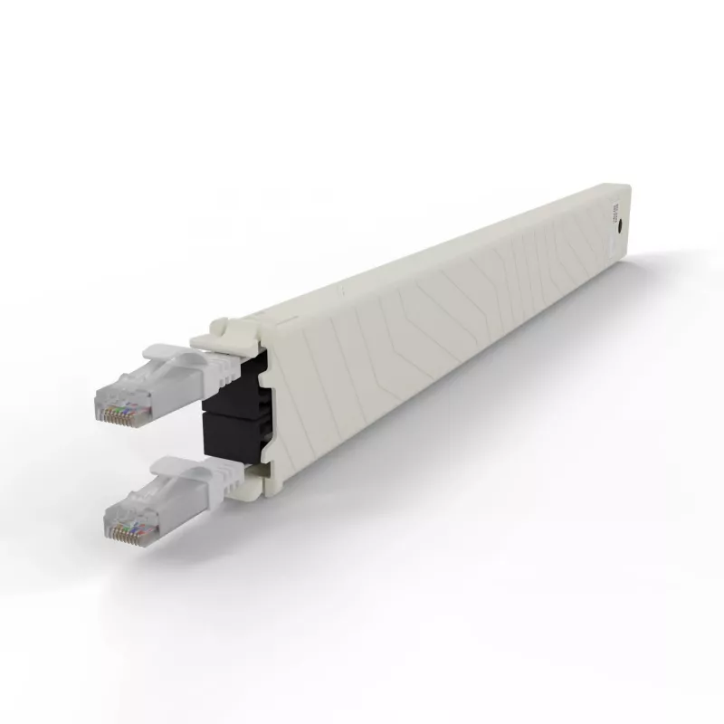 PATCHBOX .one CONEX8UTPWH 8RU Cat6a UTP einziehbare Kupferkassette, weiß