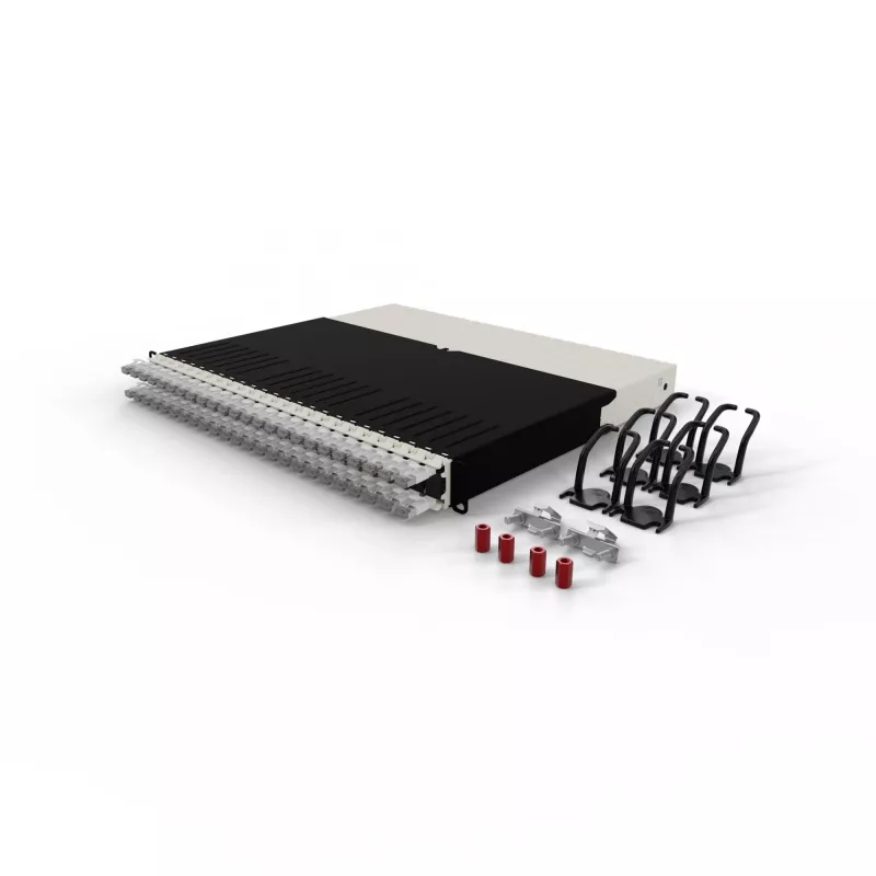 PATCHBOX .one PONEX8STPWH 8RU Cat6a U/FTP Kabeleinzugssystem für Patchkabel, 0,8 m, RJ-45, 10 Gbit/s, PoE, 24 Kassetten, Weiß