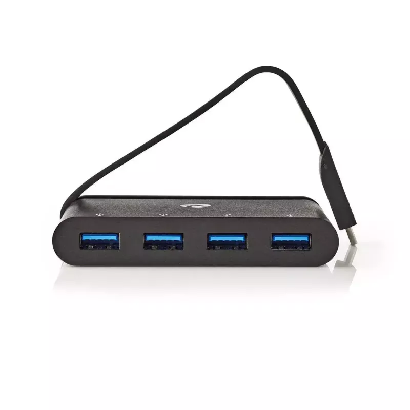 USB Hub Nedis TCARF200BK USB 3.2 Gen 1 Type-C Schwarz