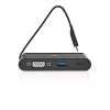 Nedis TCARF220BK USB-C-Adapter USB 3.1, USB Type-A / USB Type-C / 1x VGA, Schwarz