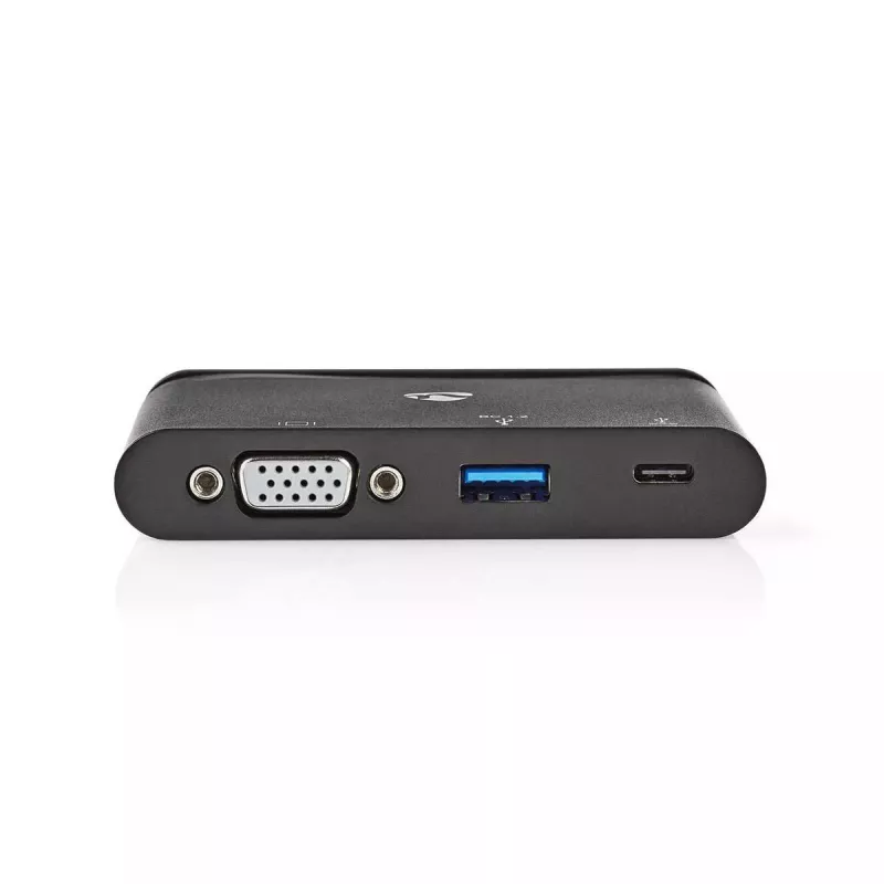 Nedis TCARF220BK USB-C-Adapter USB 3.1, USB Type-A / USB Type-C / 1x VGA, Schwarz