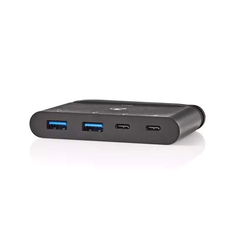 Nedis TCARF250BK USB 3.2 Gen 1 Typ-C Hub Schwarz