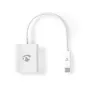 Nedis CCGB64651WT02 USB-C-auf-HDMI-Adapter USB 3.2 Gen1, 0,20 m, vernickelt, PVC, Weiß