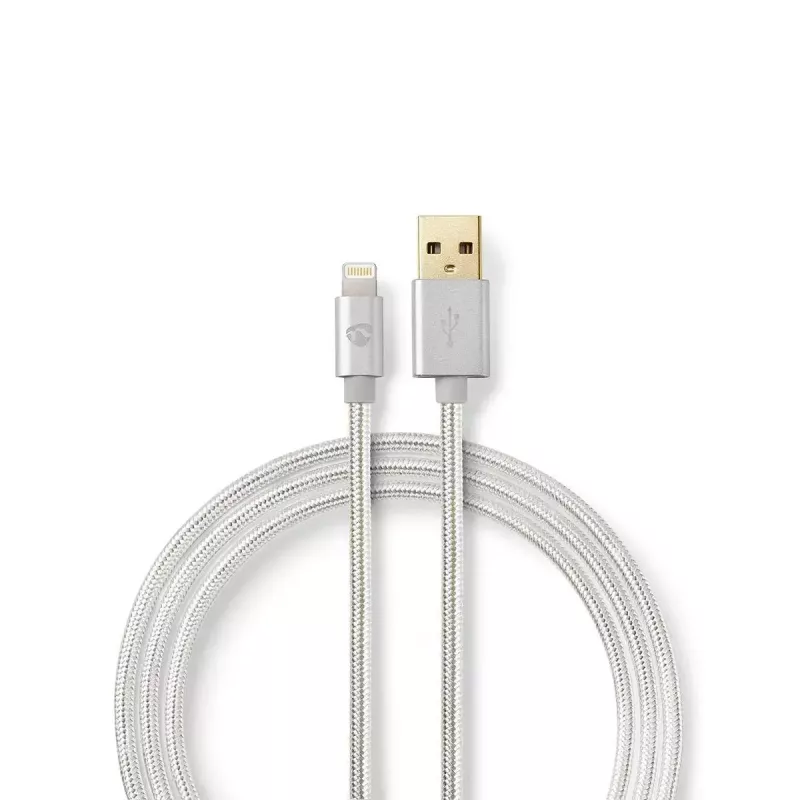Handykabel Nedis CCTB39300AL10 Aluminium 1 m USB A Lightning
