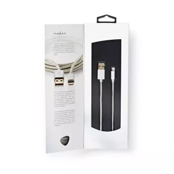 Mobiles Telefonkabel Nedis CCTB39300AL30 Aluminium 3 m USB A Lightning