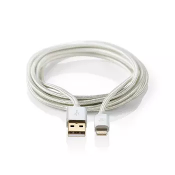 Mobiles Telefonkabel Nedis CCTB39300AL30 Aluminium 3 m USB A Lightning