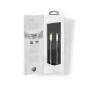 Lightning-Kabel Nedis CCTB39650AL10 1m Aluminium USB C