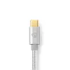 Lightning-Kabel Nedis CCTB39650AL20 2m USB-C Aluminium