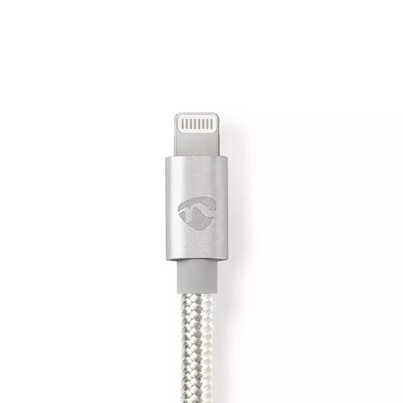 Lightning-Kabel Nedis CCTB39650AL20 2m USB-C Aluminium