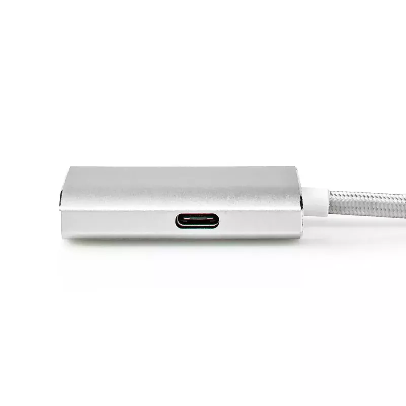 Nedis CCTB64680AL20 Videokabel-Adapter 2 m HDMI Typ A USB Typ-C Silber