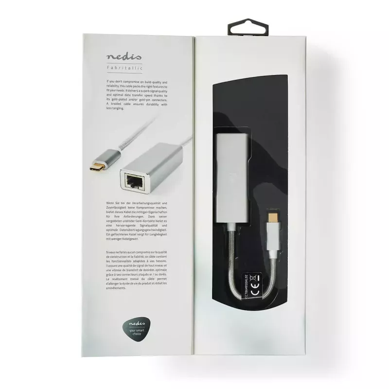 Netzwerkkarte Nedis CCTB64950AL02 Ethernet 1000 Mbit/s USB Type-C
