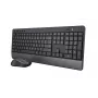 Trust Trezo Tastatur Maus enthalten Universal RF Wireless QWERTZ Deutsch Schwarz
