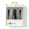 Nedis CCPDL20W111BK Kfz-Ladegerät 20W, 1x USB-C, Lightning-8-Pin-Kabel, Schwarz