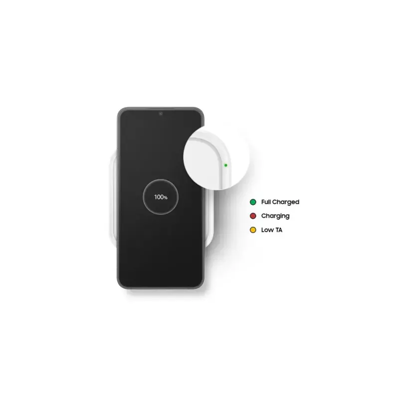 Samsung EP-P2400 Smartphone Weiß USB Kabelloses Laden Schnellladen Innenbereich