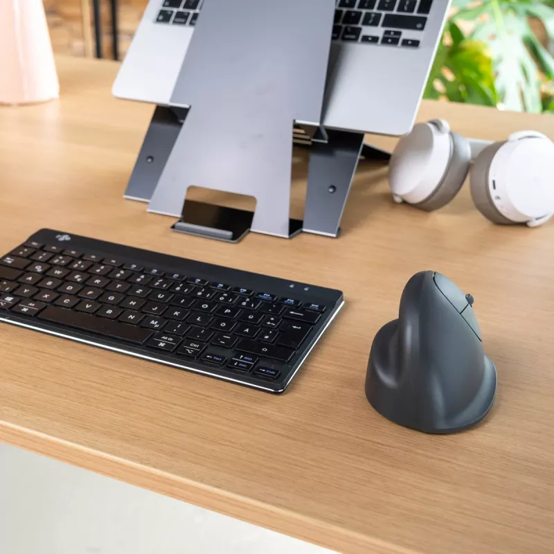 R-Go Tools HE Basic ergonomische Maus, mittelgroß, für Rechtshänder, Bluetooth