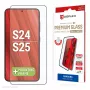 Displex Full Cover Screen Protector (10H) für Samsung Galaxy S24/S25, Eco-Montagerahmen, Vollabdeckung
