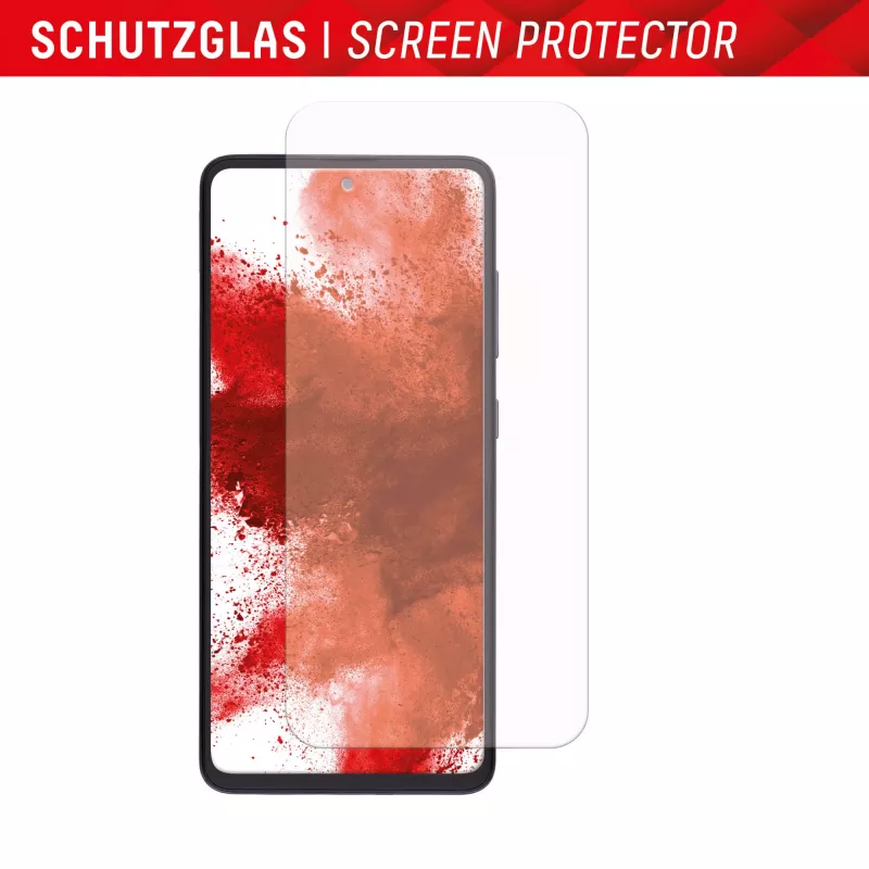 Displex Displayschutzfolie + Hülle für Samsung Galaxy S23 FE, Eco-Montagerahmen, kratzfest