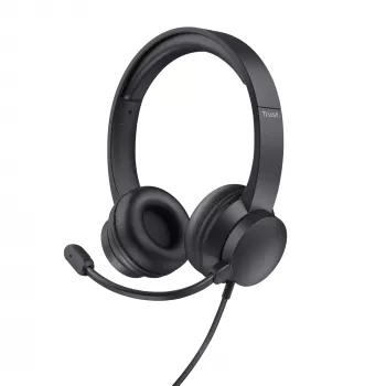 Trust Ayda Headset Kabelgebunden Head-band Anrufe/Musik Schwarz