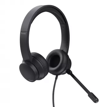 Trust Ayda Headset Kabelgebunden Head-band Anrufe/Musik Schwarz