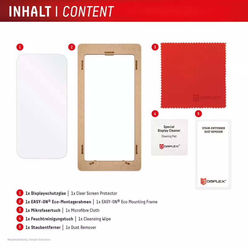 Displex Screen Protector (10H) for Samsung Galaxy A56, Eco Mounting Frame, scratch resistant