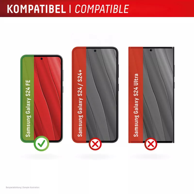 Displex Real Glass + Case Set für Samsung Galaxy S24 FE, 02052