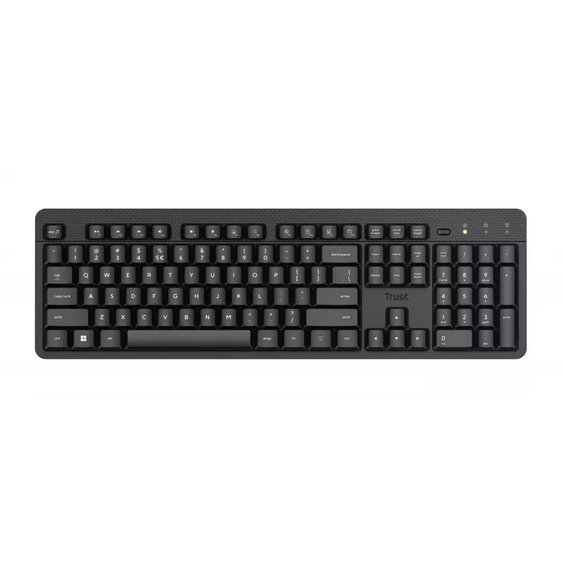 Trust Ody II Tastatur Office RF Wireless QWERTZ Deutsch Schwarz