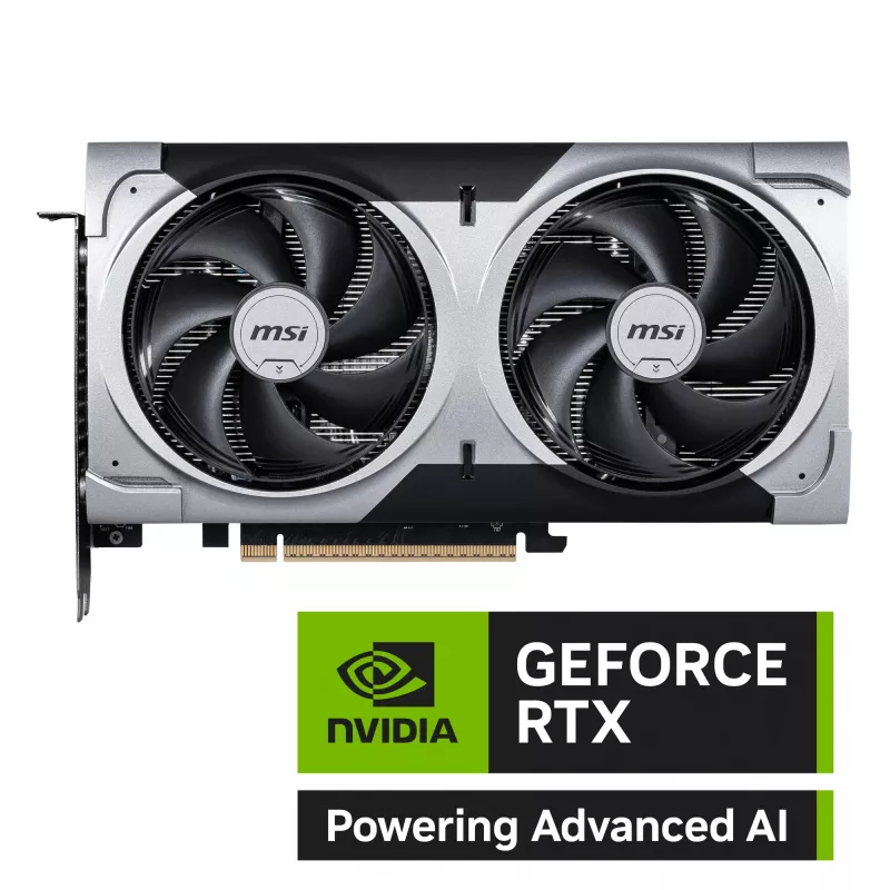 Grafikkarte MSI GeForce RTX 5060 Ti 16 GB GDDR7, PCIe 5.0, 128-Bit, 2602 MHz Boost, 180 W, 2 Lüfter
