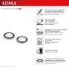 Displex Premium Kamera-Linsen-Glas, iPhone 16/16 Plus/17 Glas, 10H, Single Rings, DLC, transparent, Quick Mount