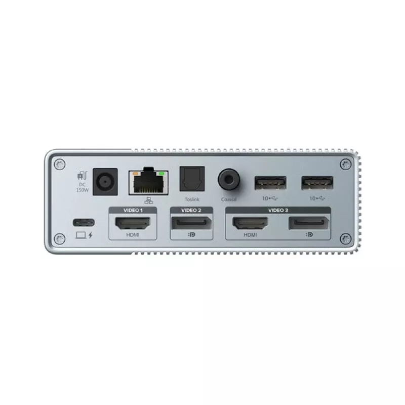 HyperDrive GEN2 HDG215-EUZ 15-in-1 USB-C Dockingstation, 2x HDMI, 2x DisplayPort, 100W Power Delivery, Silber