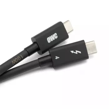 Thunderbolt-Kabel OWC OWCCBLTB4C2.0M 2m 40 Gbit/s Schwarz