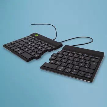 R-Go Tools Ergonomic Tastatur R-Go Split Break v2 with break software, ergonomic split Tastatur, QWERTZ (DE), Wired, Schwarz