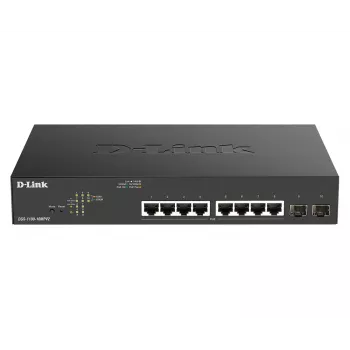 D-Link DGS-1100-10MPV2 Netzwerk-Switch Managed L2 Gigabit Ethernet (10/100/1000) Power over Ethernet (PoE) 1U Schwarz