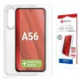 Displex Displayschutzfolie + Hülle für Samsung Galaxy A56, Eco-Montagerahmen, kratzfest